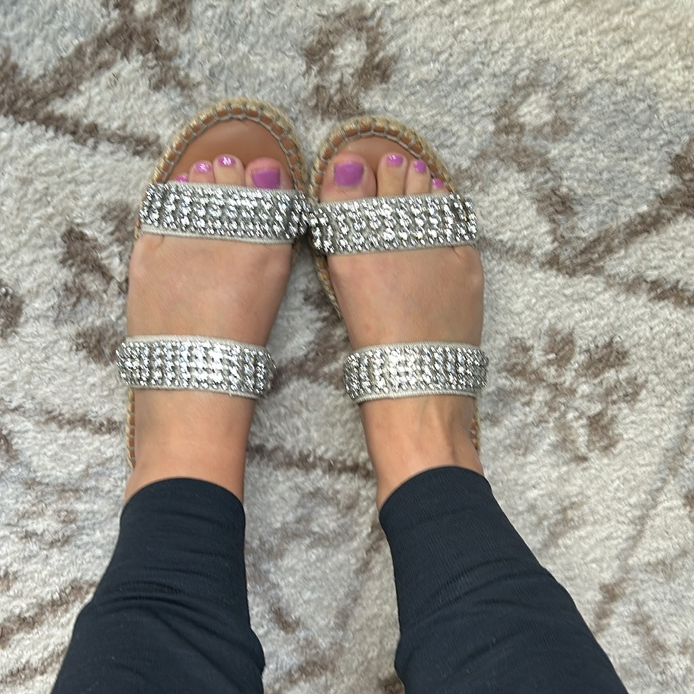 Steve Madden Rhinestone Sandals - Picture 3 of 4